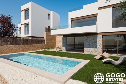 Nouvelles Maisons Individuelles Modernes à Finestrat avec Vue sur la Mer