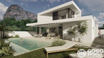 Moderne Einfamilienhaus zu Verkaufen in Polop, Alicante