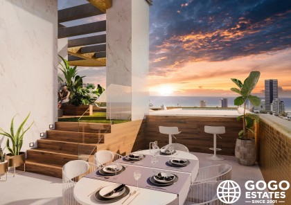 Ruim 3-slaapkamer appartement in Calpe met zeezicht