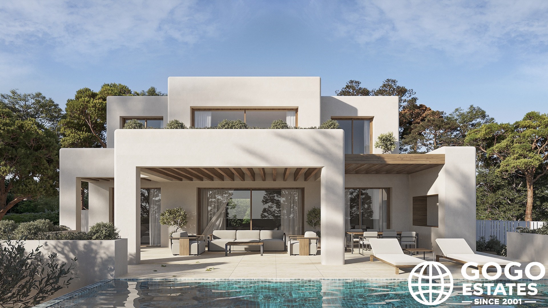 Neubau-Villa in Benissa mit Meerblick und Pool