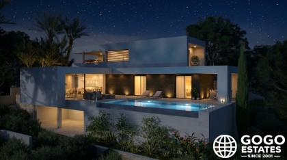 Luxusvilla in Cumbre del Sol mit Meerblick