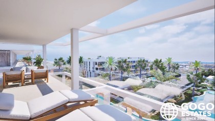Penthouse moderne sur les Îles Mineures avec vue sur la mer