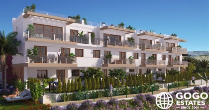 Charmante maison mitoyenne de 4 chambres à La Nucia avec vue sur la mer
