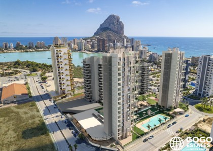Modernes 3-Zimmer-Apartment in Calpe mit Meerblick