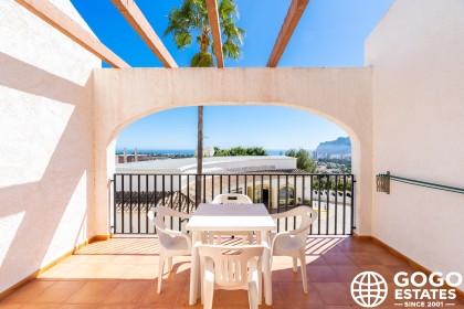 New Build Low Bungalow in Calpe with Sea Views