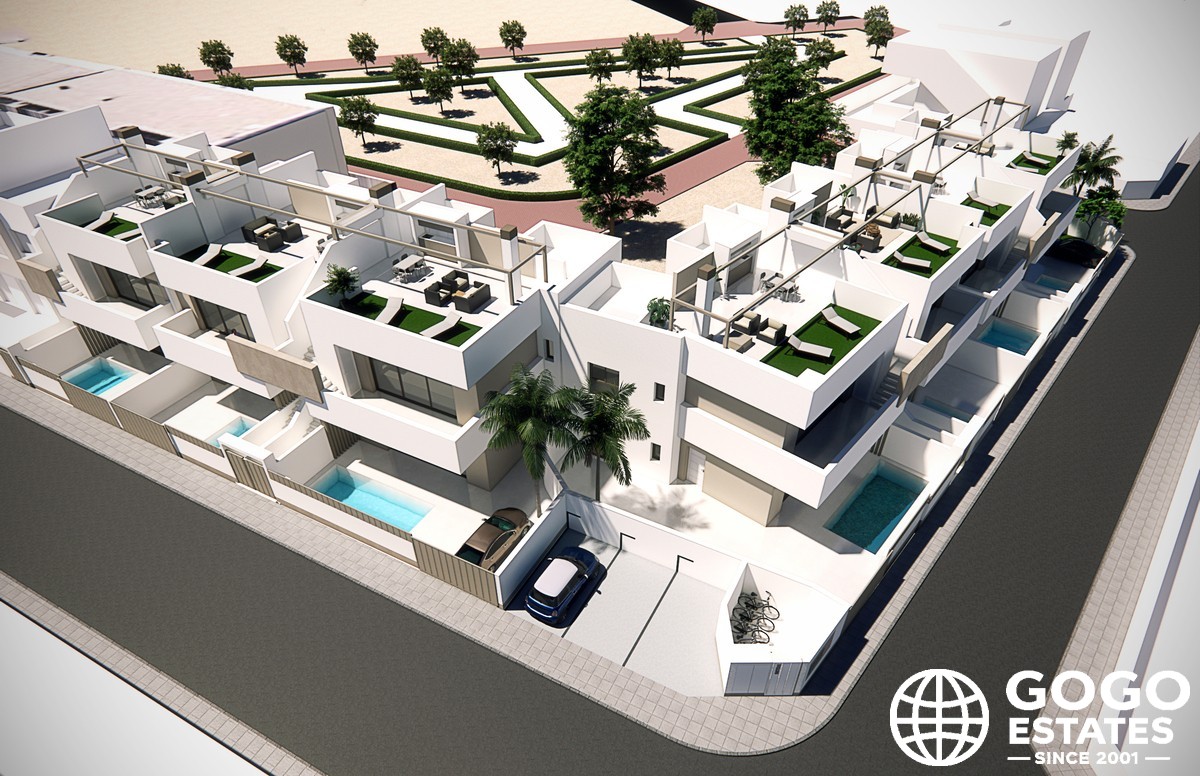 Moderne Hoch-Bungalow Zum Verkauf in Pilar de la Horadada