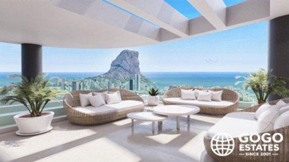 Luxe 4-slaapkamer penthouse in Calpe met zeezicht