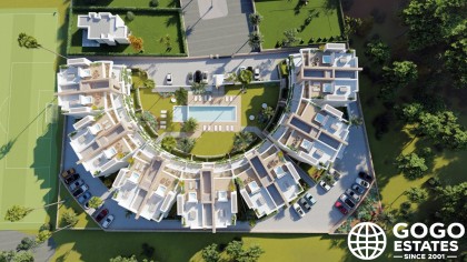 Nowoczesny dom na parterze w Cartagenie z ogrodem