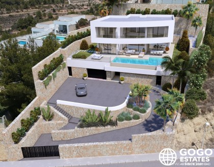Luksusowa willa z 4 sypialniami z widokiem na morze w Calpe