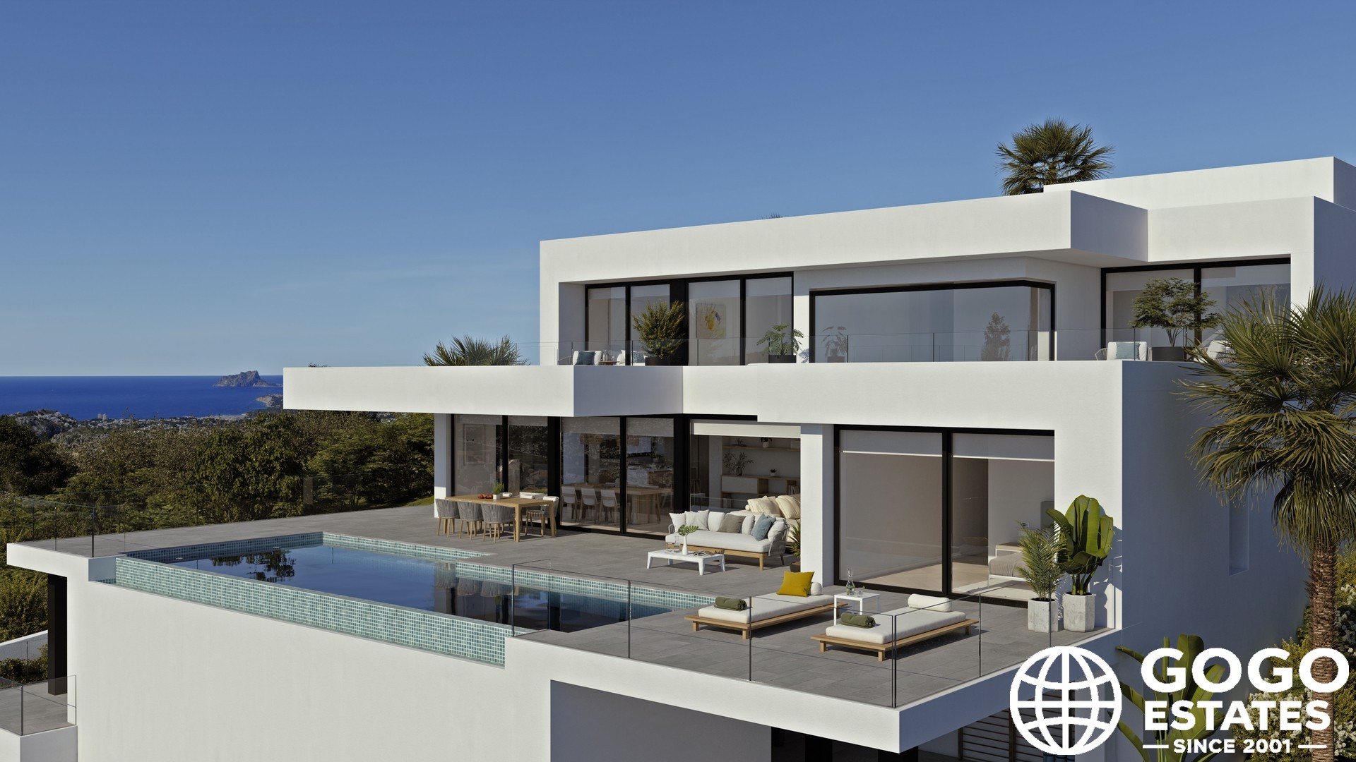 Luxe Nieuwe Bouw Villa in Cumbre del Sol met Zeezicht