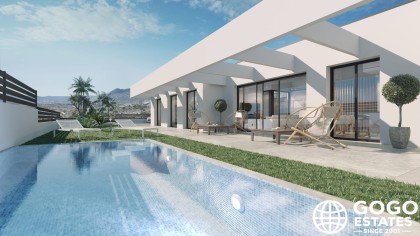 Neubau Einfamilienhäuser in Finestrat mit Meerblick