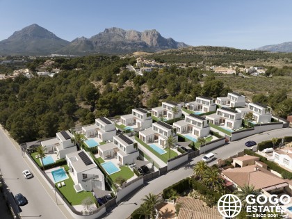 Villas Détachées Modernes à Vendre à Alfaz del Pi avec Vue sur Mer
