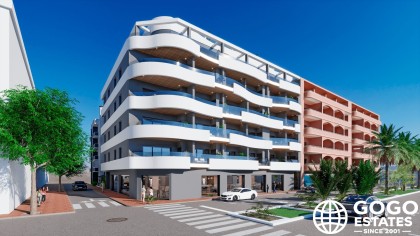 Appartement spacieux de 2 chambres à Torrevieja avec vue sur la mer