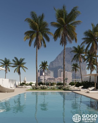 Przestronny nowy penthouse w Calpe z widokiem na morze
