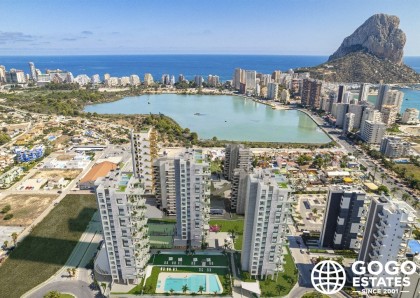 Modernes 2-Zimmer-Apartment in Calpe mit Meerblick