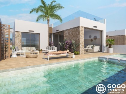 Maisons individuelles à Los Alcázares avec vue sur la mer