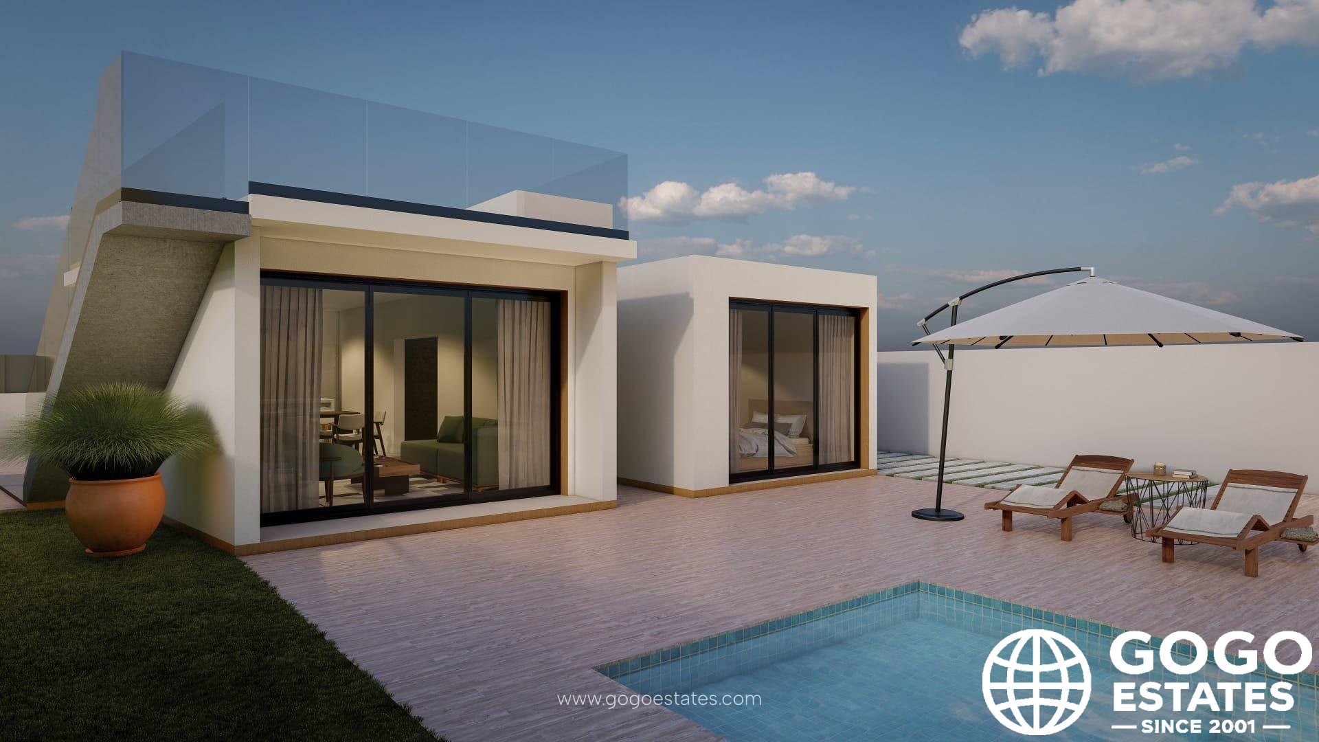 Charming Ibizan-Style Villa in Las Casicas, Fortuna